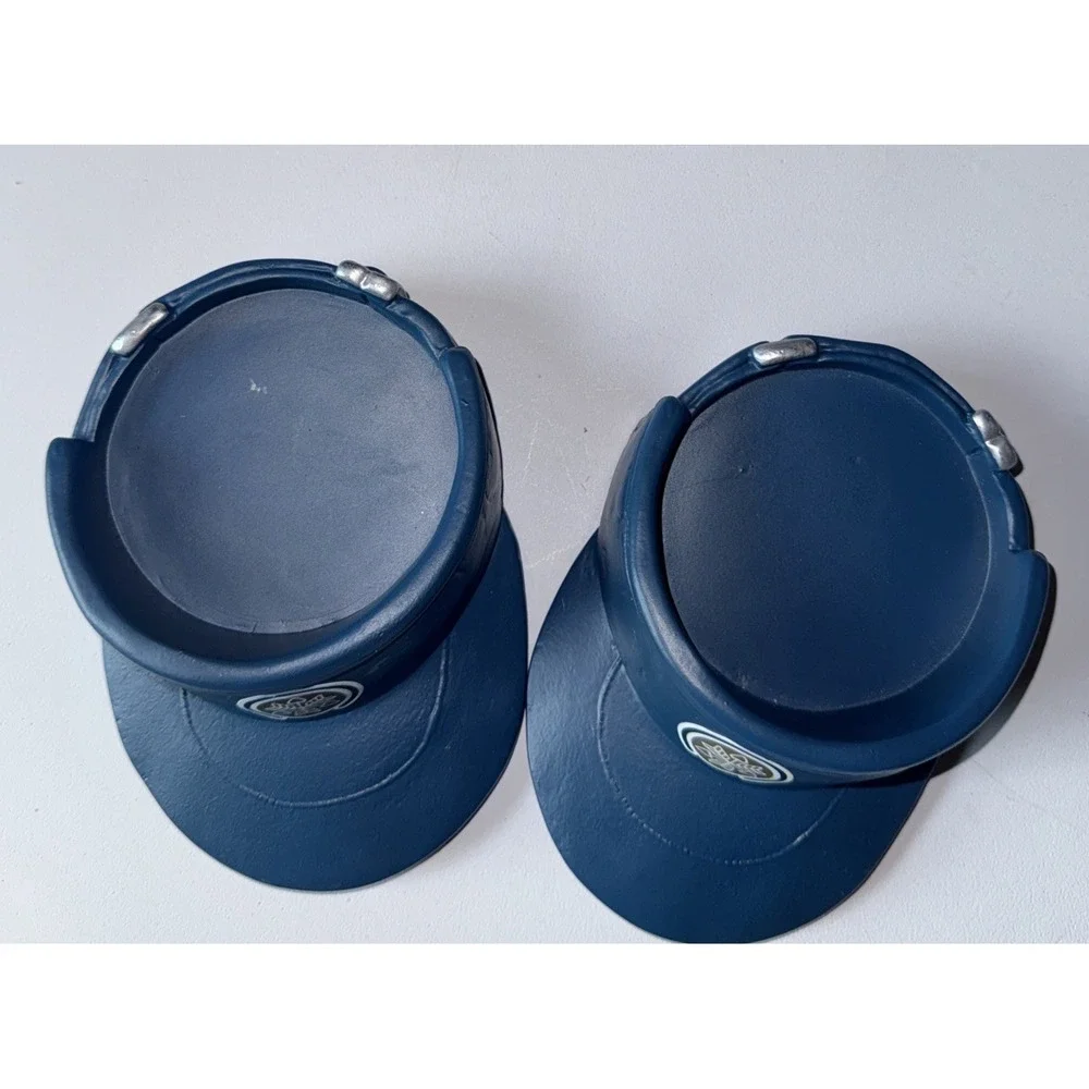 Tour Visor Coasters Mimics Tennis‎ Captain Or Golf Visor Set of 2 In Blue